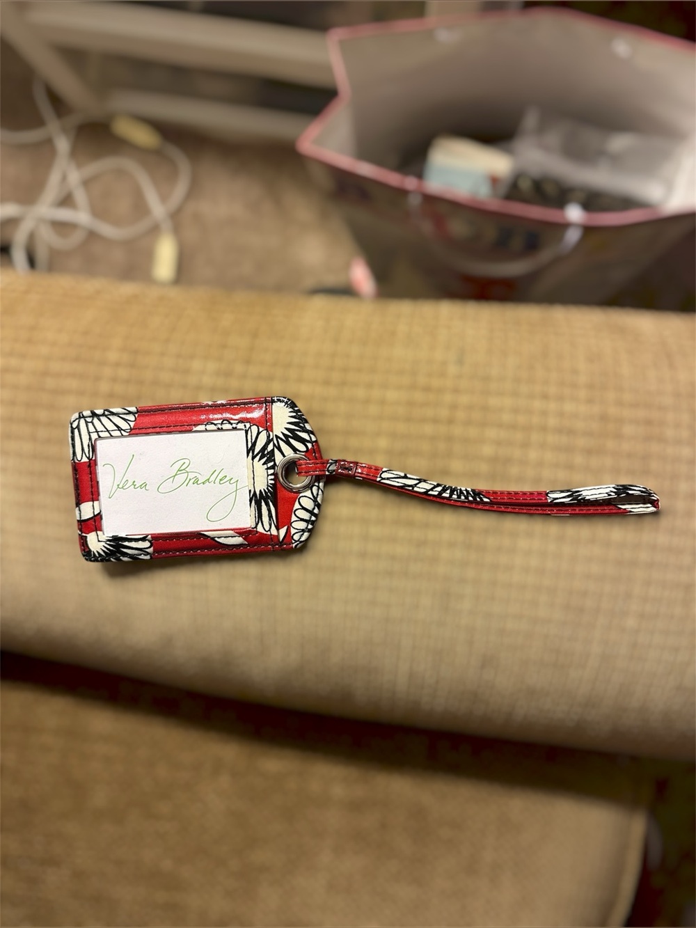 NWOT Vera Bradley Deco Daisy Luggage Tag